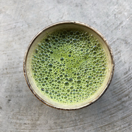 matcha latte receptas
