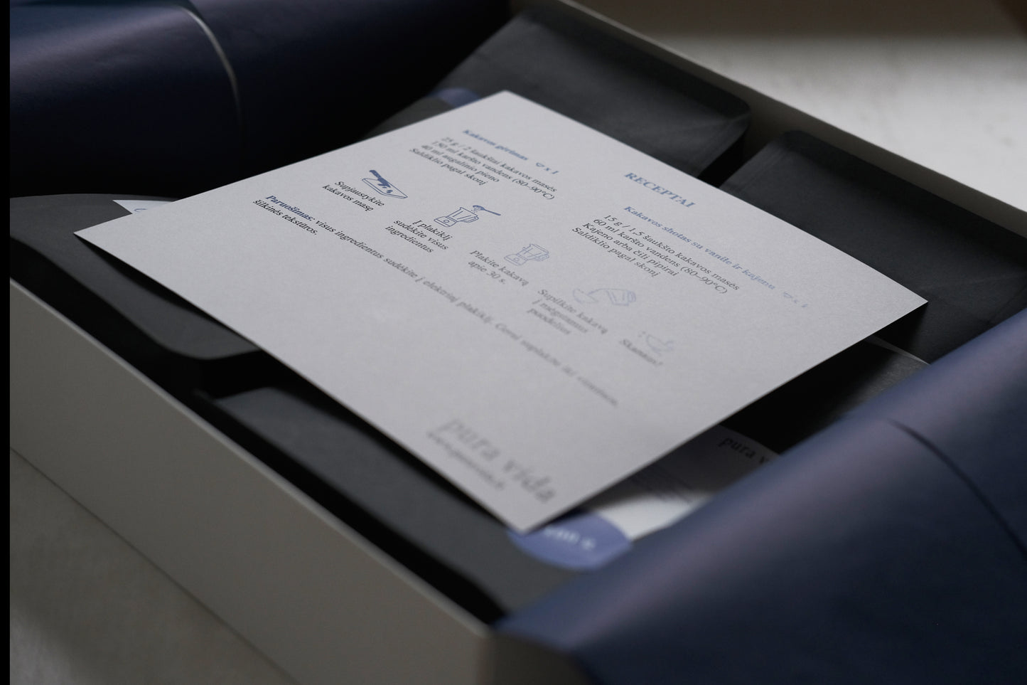 kakavos rinkinys su receptu viduje