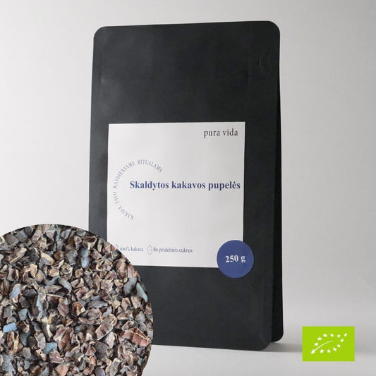 Ekologiškos skaldytos kakavos pupelės - Peru