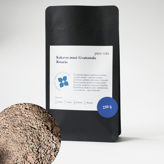 Rūšinė kakavos masė - Gvatemala Rosario (malta)