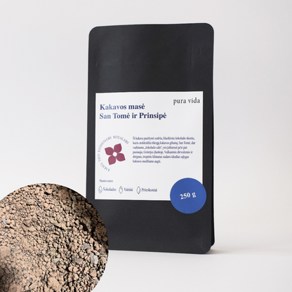 Rūšinė kakavos masė San Tomė ir Prinsipė (malta)