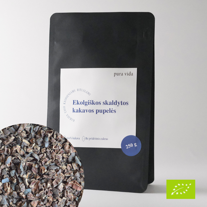 Ekologiškos skaldytos kakavos pupelės - Peru