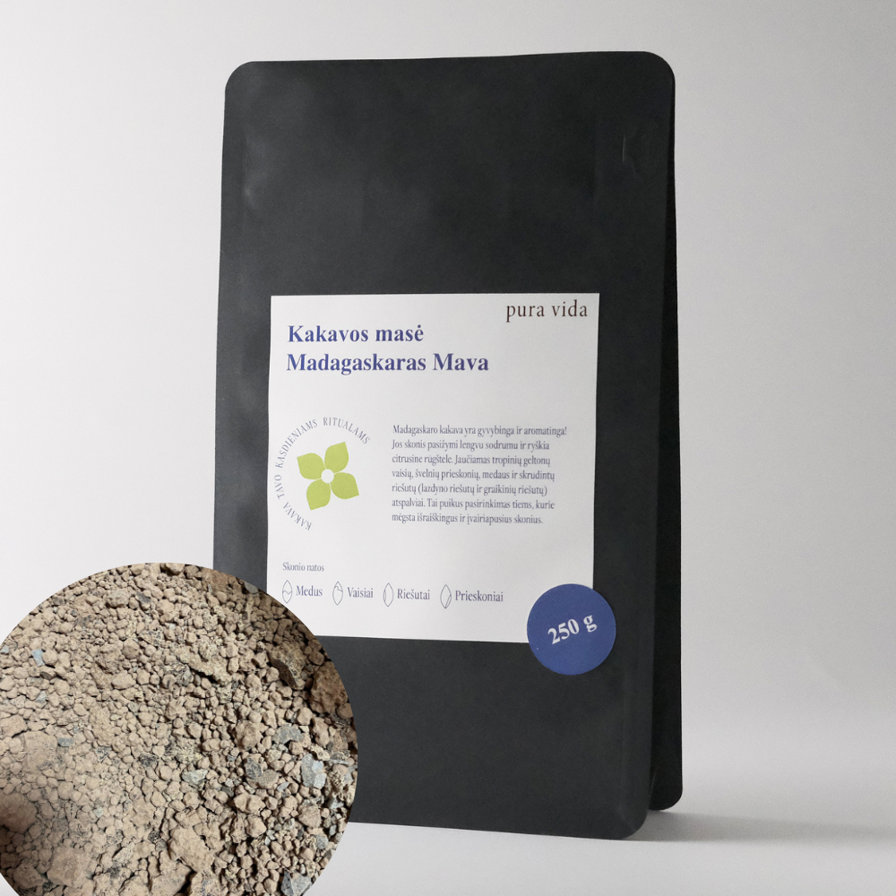 Rūšinė kakavos masė - Madagaskaras Mava  (malta)