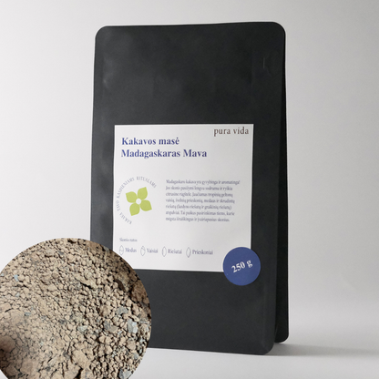 Rūšinė kakavos masė - Madagaskaras Mava  (malta)