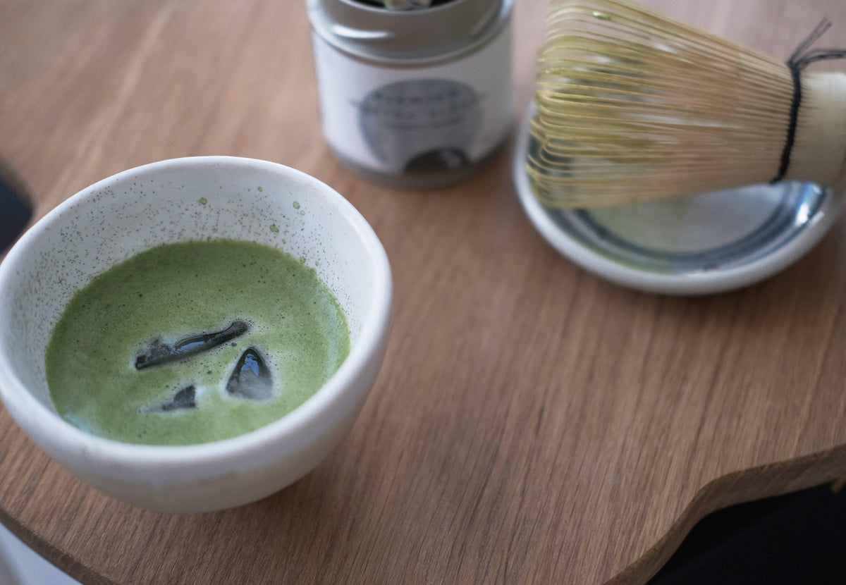 matcha arbatos puodelis