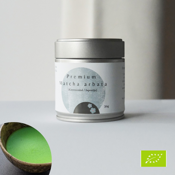 premium ekologiska matcha arbata